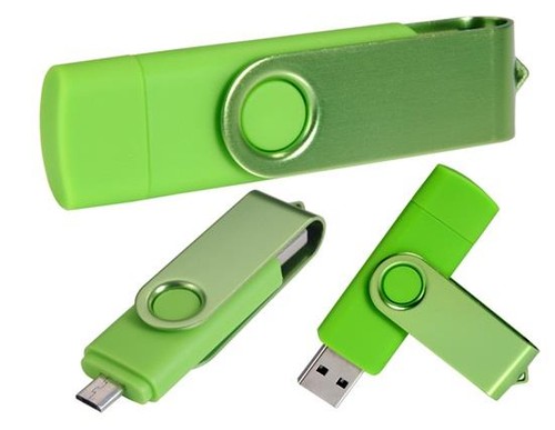64GB OTG Mobile Phone USB Flash Drive - Green